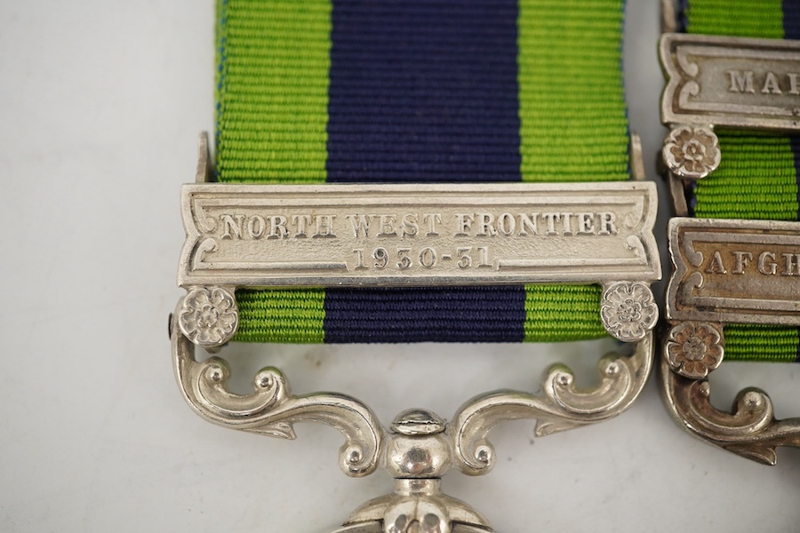 Five Edward VII and George V and India General Service Medals